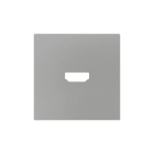 ZENNIO - ZS55. Cache pour connecteur HDMI 55 x 55 mm - Argenté