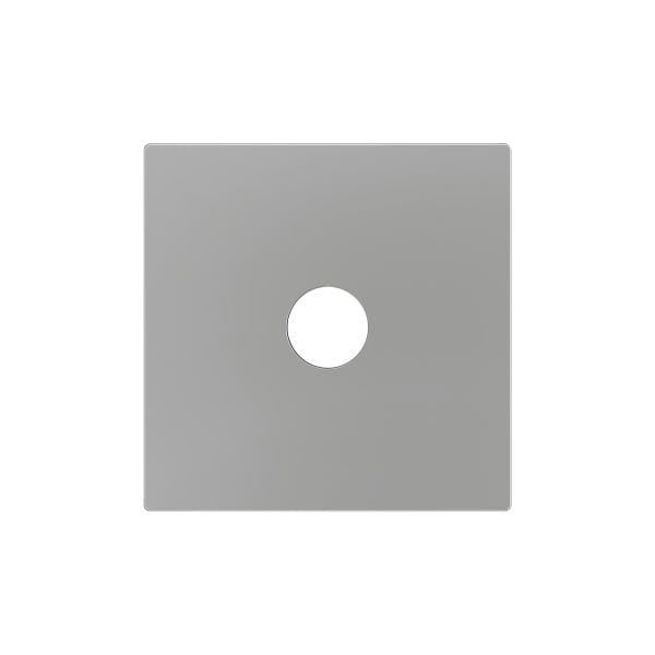 ZENNIO - ZS55. Cache pour connecteur Jack 3,5 mm 55 x 55 mm - Argenté