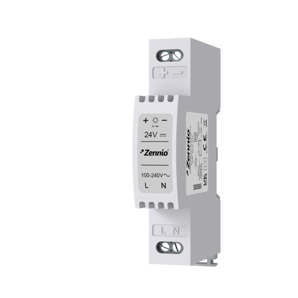 ZENNIO - Source d'alimentation 24VDC 0.75A / 110-230VAC (in). 1 unité DIN
