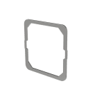 ZENNIO - Plaque de nivellement métallique pour famille Flat 55 et Tecla 55 - 1,5 mm