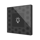 ZENNIO - Flat 1 v2. Interrupteur capacitif en verre - 1 bouton - Personnalisé