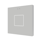 ZENNIO - Flat 1 v2. Interrupteur capacitif en verre - 1 bouton- Argent