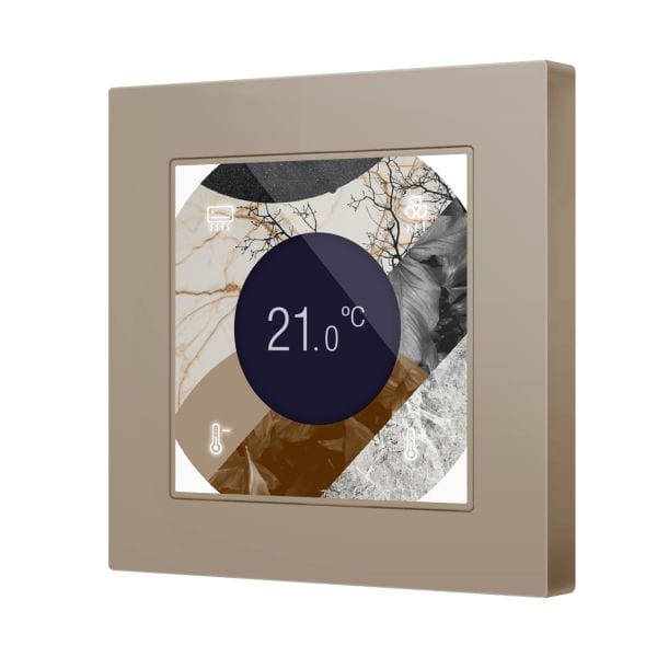 ZENNIO - Flat 55 Display v2. Interrupteur capacitif en verre avec écran - Personnalisé...