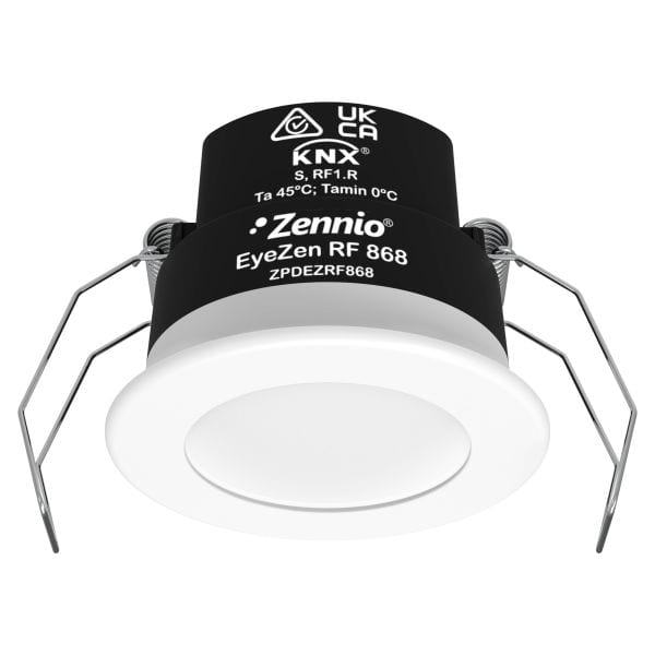 ZENNIO - EyeZen RF 868. Détecteur de mouvement KNX-RF pour plafond (868 MHz) - Blanc