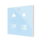 ZENNIO - Flat 4 v2. Interrupteur capacitif en verre - 4 boutons - Personnalisé