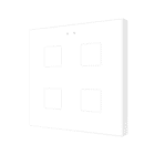 ZENNIO - Flat 4 v2. Interrupteur capacitif en verre - 4 boutons- Blanc