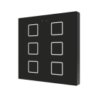 ZENNIO - Flat 6 v2. Interrupteur capacitif en verre - 6 boutons - Anthracite