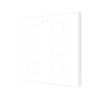 ZENNIO - Flat 6 v2. Interrupteur capacitif en verre - 6 boutons - Blanc