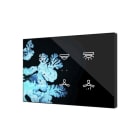 ZENNIO - Flat XL X6. Interrupteur capacitif en verre ? 6 boutons - Personnalisé