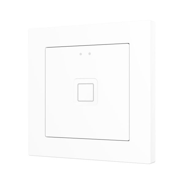 ZENNIO - Tecla 55 X1. Interrupteur capacitif en polycarbonate 55 x 55 ? 1 bouton - Bla...