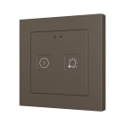 ZENNIO - Tecla 55 X2. Interrupteur capacitif en polycarbonate 55 x 55 ? 2 boutons - Pe...