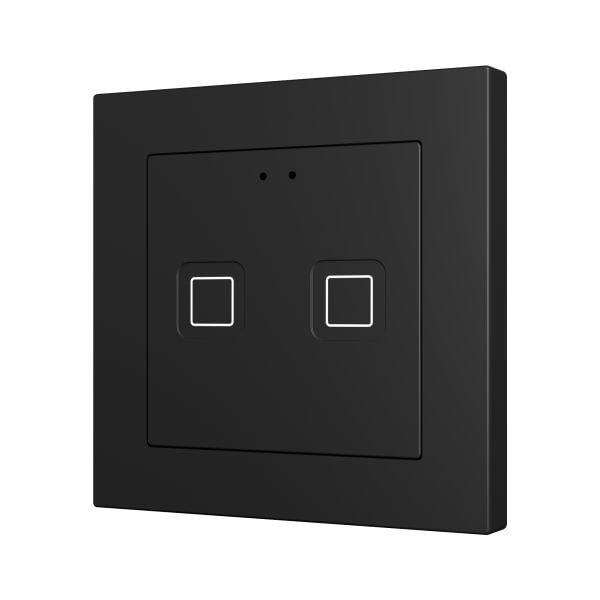 ZENNIO - Tecla 55 X2. Interrupteur capacitif en polycarbonate 55 x 55 ? 2 boutons - An...