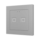 ZENNIO - Tecla 55 X2. Interrupteur capacitif en polycarbonate 55 x 55 ? 2 boutons - Ar...
