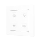 ZENNIO - Tecla 55 X4. Interrupteur capacitif en polycarbonate 55 x 55 ? 4 boutons - Pe...