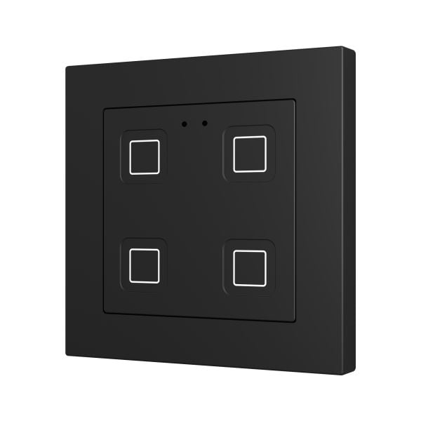 ZENNIO - Tecla 55 X4. Interrupteur capacitif en polycarbonate 55 x 55 ? 4 boutons - An...