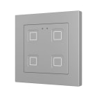 ZENNIO - Tecla55X4. Interrupteur capacitif en polycarbonate 55x55  4 boutons -Argent
