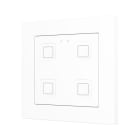 ZENNIO - Tecla 55 X4. Interrupteur capacitif en polycarbonate 55 x 55 ? 4 boutons - Bl...