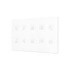 ZENNIO - Tecla XL X10. Interrupteur capacitif en polycarbonate ? 10 boutons - Personna...