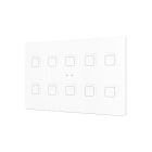 ZENNIO - Tecla XL X10. Interrupteur capacitif en polycarbonate ? 10 boutons - Blanc