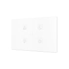 ZENNIO - Tecla XL X4. Interrupteur capacitif en polycarbonate ? 4 boutons - Personnalisé