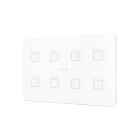 ZENNIO - Tecla XL X8. Interrupteur capacitif en polycarbonate ? 8 boutons - Blanc