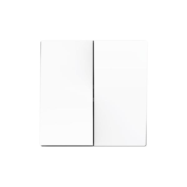 ZENNIO - ZS55. Touche double pour mécanisme 55 x 55 mm - Blanc mat