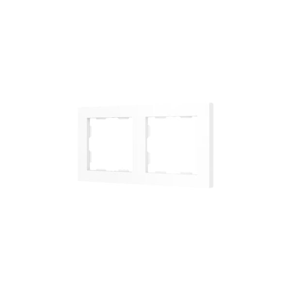 ZENNIO - ZS55. Cadre - 2 modules - Blanc mat