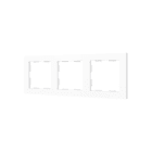 ZENNIO - ZS55. Cadre - 3 modules - Blanc mat