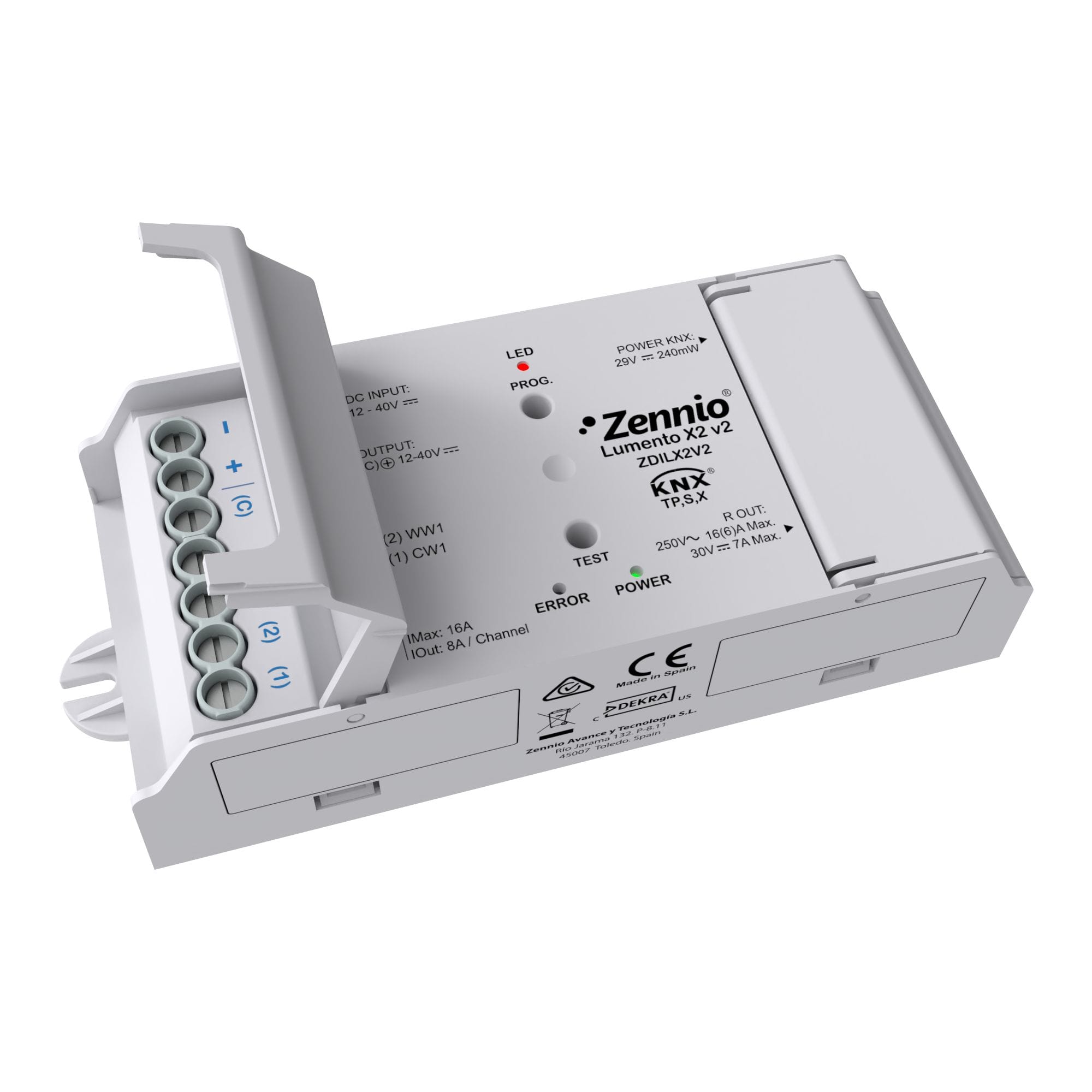 ZENNIO - Lumento X2 v2. Variateur à 2 canaux PWM à tension constante pour des charges ...