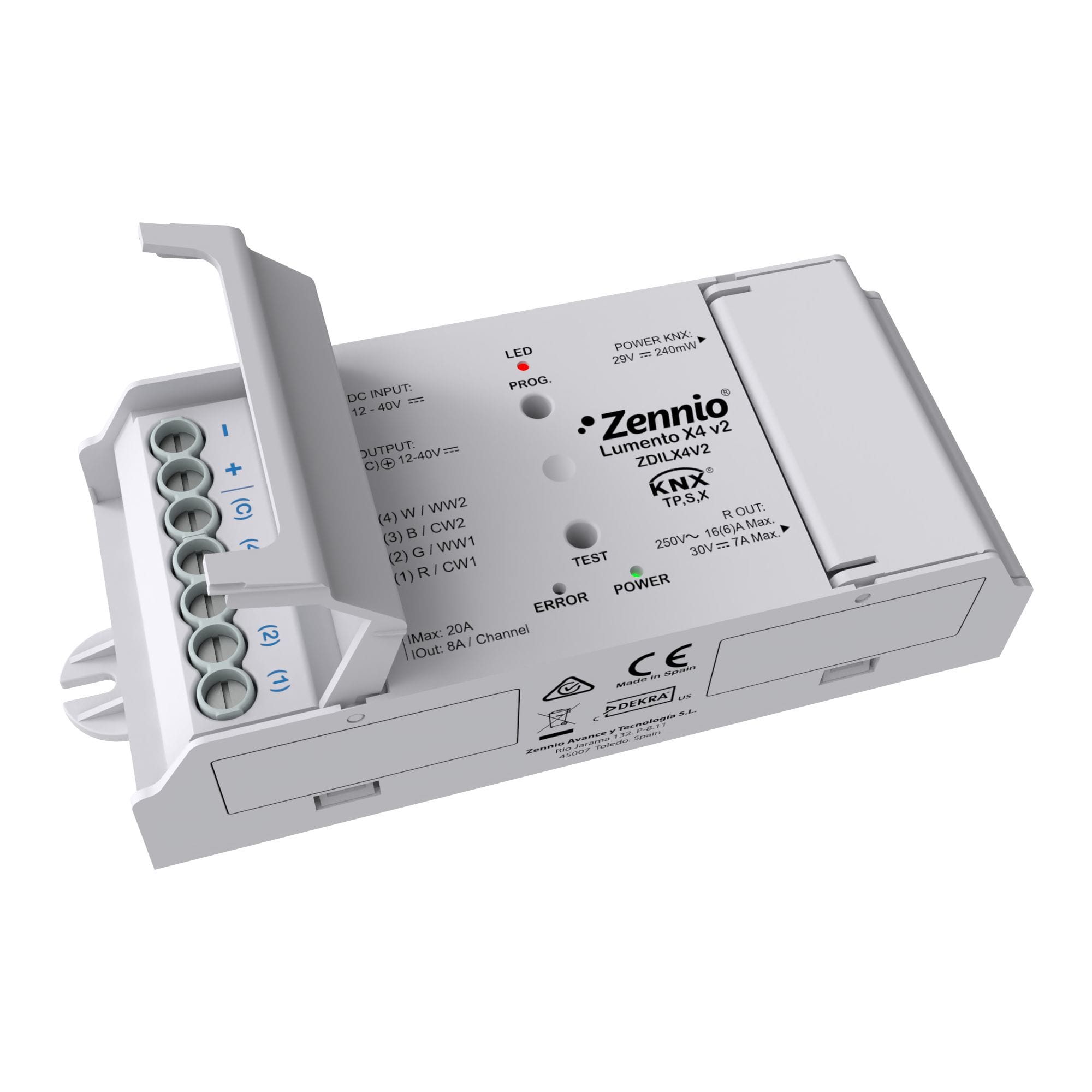 ZENNIO - Lumento X4 v2. Variateur à 4 canaux PWM à tension constante pour des charges ...