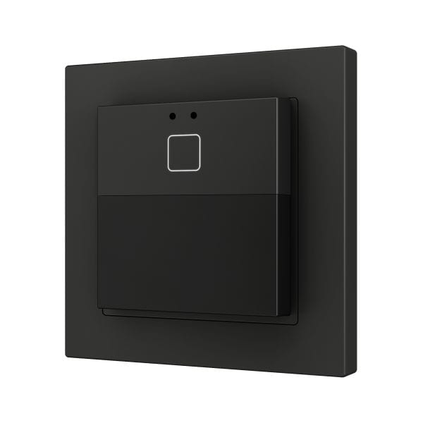 ZENNIO - Presentia W1 v2. Détecteur de mouvement KNX sur mur - 1 bouton - Anthracite