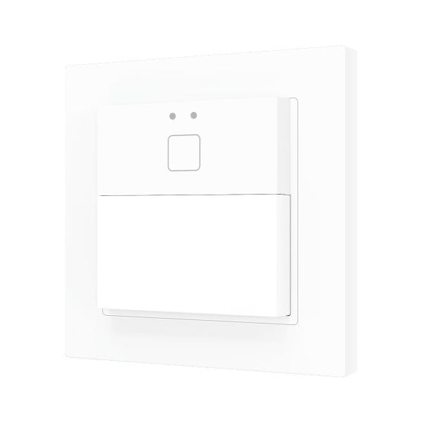 ZENNIO - Presentia W1 v2. Détecteur de mouvement KNX sur mur - 1 bouton - Blanc