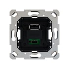 ZENNIO - ZS55/ZS70. Chargeur USB double - (C+A) -  5 V / 3,5 A  (sans cache)