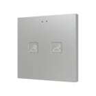 ZENNIO - Tecla 2. Interrupteur capacitif en polycarbonate ? 2 boutons - Personnalisé