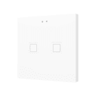 ZENNIO - Tecla 2. Interrupteur capacitif en polycarbonate ? 2 boutons - Blanc