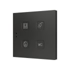 ZENNIO - Tecla 4. Interrupteur capacitif en polycarbonate ? 4 boutons - Personnalisé