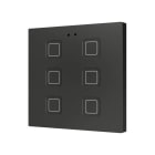 ZENNIO - Tecla 6. Interrupteur capacitif en polycarbonate ? 6 boutons - Anthracite