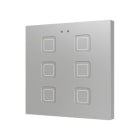 ZENNIO - Tecla 6. Interrupteur capacitif en polycarbonate ? 6 boutons - Argent