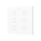 ZENNIO - Tecla 6. Interrupteur capacitif en polycarbonate ? 6 boutons - Blanc