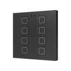 ZENNIO - Tecla 8. Interrupteur capacitif en polycarbonate ? 8 boutons - Anthracite