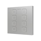 ZENNIO - Tecla 8. Interrupteur capacitif en polycarbonate ? 8 boutons - Argent