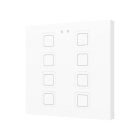 ZENNIO - Tecla 8. Interrupteur capacitif en polycarbonate ? 8 boutons - Blanc