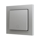 ZENNIO - ZS55. Bouton poussoir Soft simple pour 1 entrée binaire 55 x 55 mm ? Icône de...