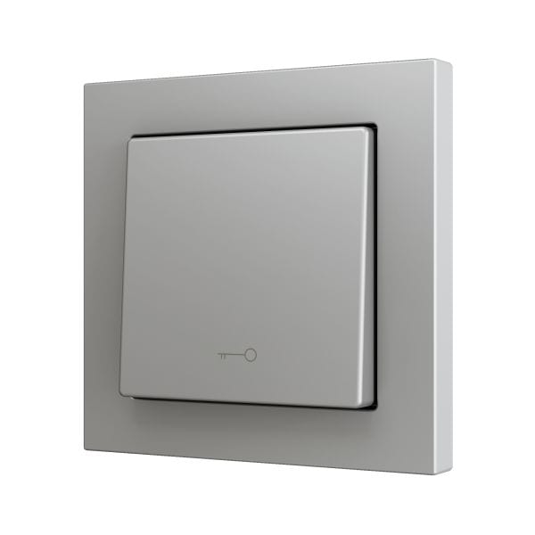 ZENNIO - ZS55. Bouton poussoir Soft simple pour 1 entrée binaire 55 x 55 mm ? Icône de...