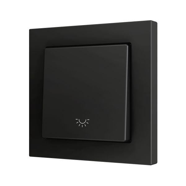 ZENNIO - ZS55. Bouton poussoir Soft simple pour 1 entrée binaire 55 x 55 mm ? Icône de...