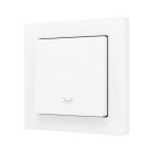 ZENNIO - ZS55. Bouton poussoir Soft simple pour 1 entrée binaire 55 x 55 mm ? Icône de...