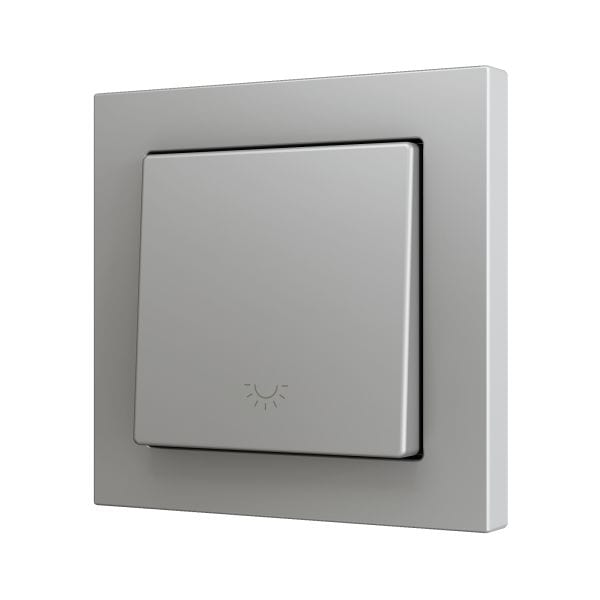 ZENNIO - ZS55. Bouton poussoir Soft simple pour 1 entrée binaire 55 x 55 mm ? Icône de...