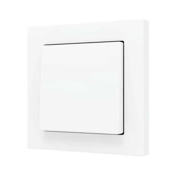 ZENNIO - ZS55. Bouton poussoir "Soft" simple pour 1 entrée binaire 55 x 55 mm ? Blanc ...