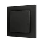 ZENNIO - ZS55. Bouton poussoir "Soft" simple pour 2 entrées binaires 55 x 55 mm ? Anth...