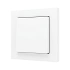 ZENNIO - ZS55. Bouton poussoir "Soft" simple pour 2 entrées binaires 55 x 55 mm ? Blan...